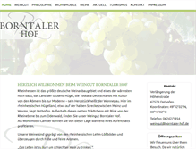 Tablet Screenshot of borntaler-hof.de